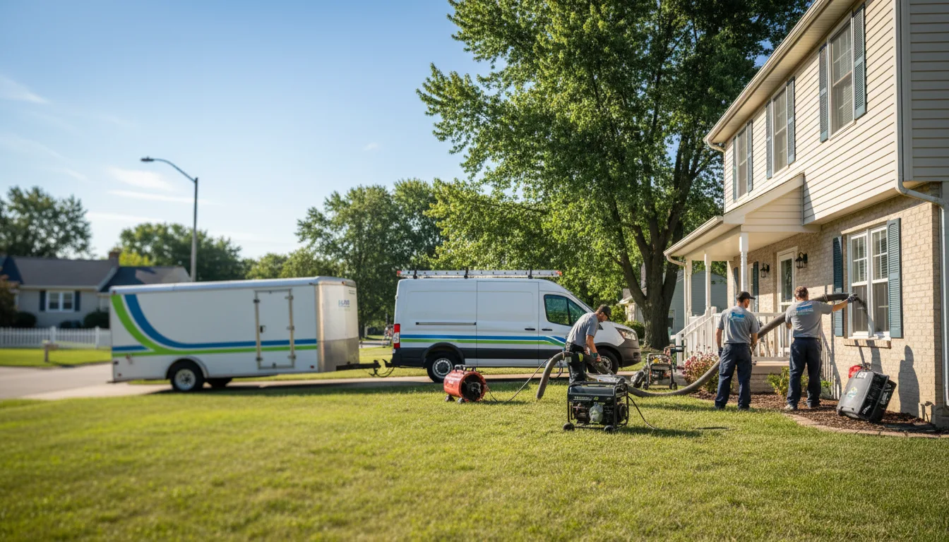 Flooded Basement Restoration And Cleanup With Repair in Clinton, IN near me